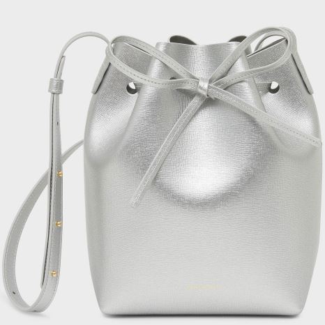 Women's Mansur Gavriel Mini Bucket Bags Silver | AU 2718WA